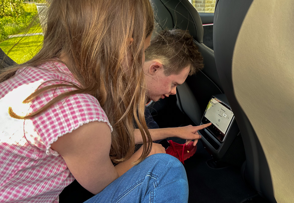 Scherm voor de achterbank Scherm voor de achterbank