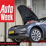 Model 3 uit 2019 op de testbank bij de AutoWeek